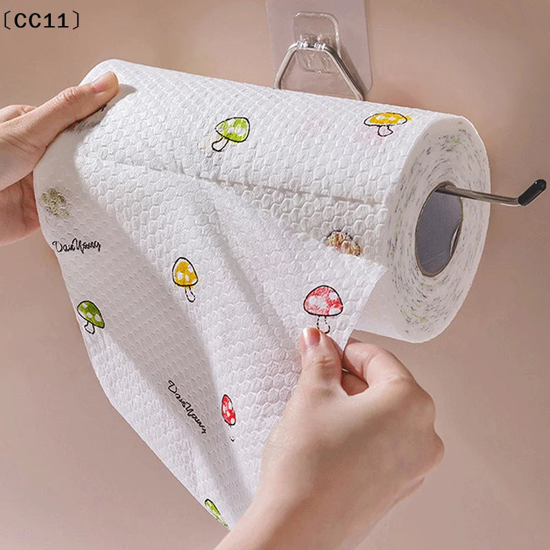 Disposable Rags Thickened Kitchen Dishcloth Towels Absorbent Cleaning Qme