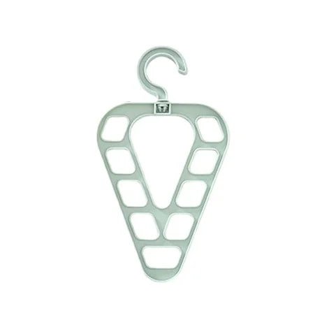 New 9-Hole Space-saving Magic Clothes Hanger Closet Organizer Multi-functional 360° Rotating Magic Hanger Drying Racks Qme green