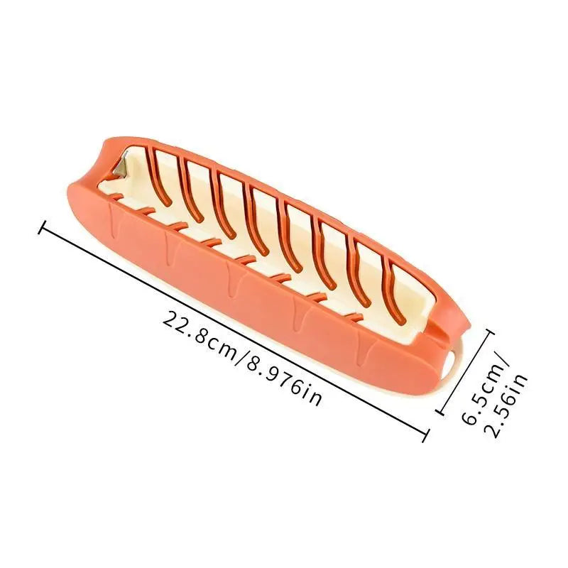 Kitchen Gadget Dog Sausage Slicer Tool Plastic Multifunctional Cutter Qme Black