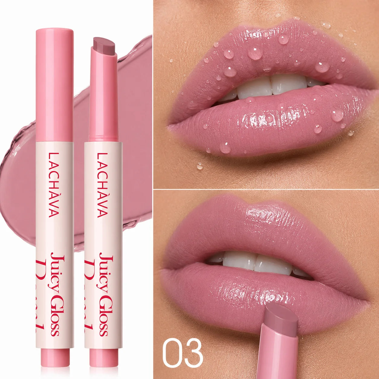 Highly Pigmented Moisturizing Dewy Mirror Finish Lip Gloss Effortless Qme