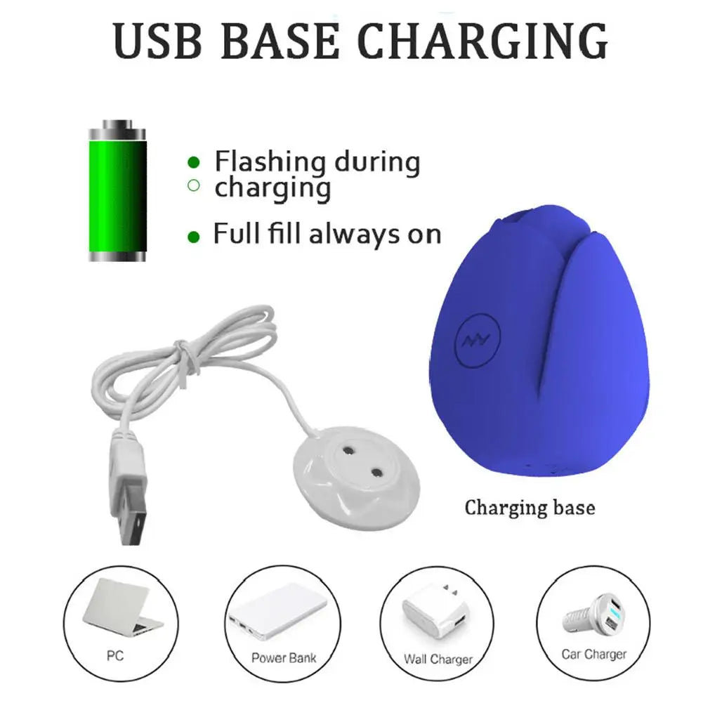 USB for Rose Massage Toy Charger Standing Magnetic Adapter Fast Charging USB Cable Cord Replacement Base Dock Station Qme