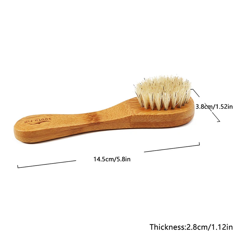Skin Care Body Brush Massager Scrubber Tools Natural Face Bristles Qme one size