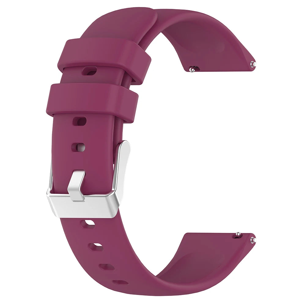 20mm Silicone Strap for Huami Amazfit GTS 4/2 Mini GTS 3 2e Smart Watch Band for Amazfit Bip 3 Pro/Bip 3/ Bip U/Bip Lite Qme Red