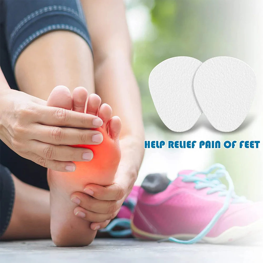 1Pair Metatarsal Felt Feet Pads Insert Foot Cushion Soothing Comfort Qme