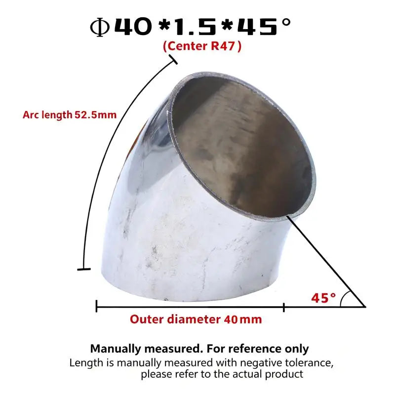 Sanitary Food Grade 45 Degree Weld Elbow 304 Stainless Steel, Polished Butt Weld Pipe Fitting 16-80mm OD Press Fitting Qme A11