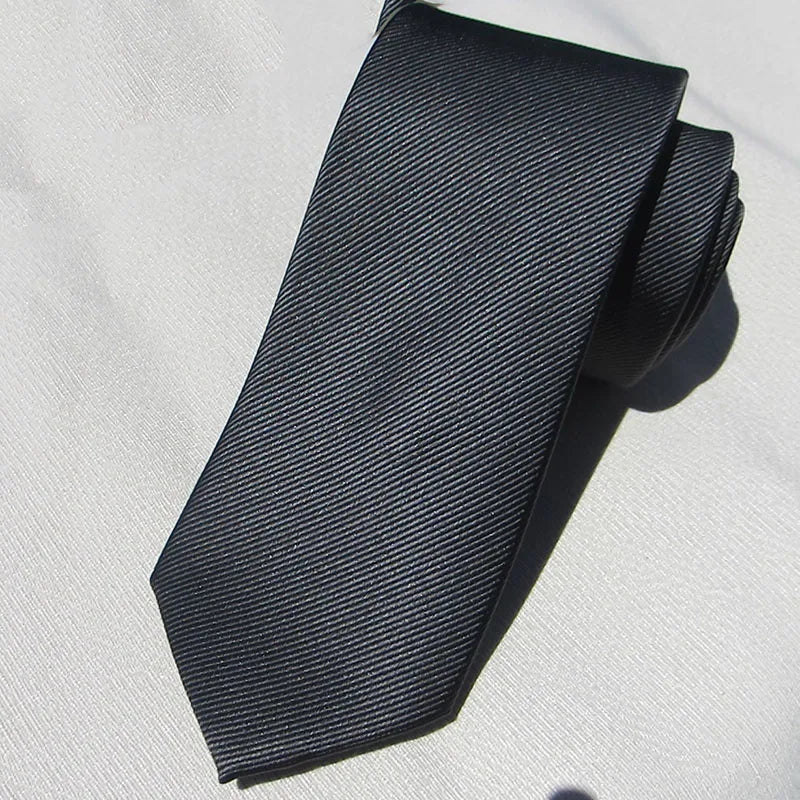 Business Black Men 100 Real Silk Tie Fashion Solid Suit Neckties Qme color7