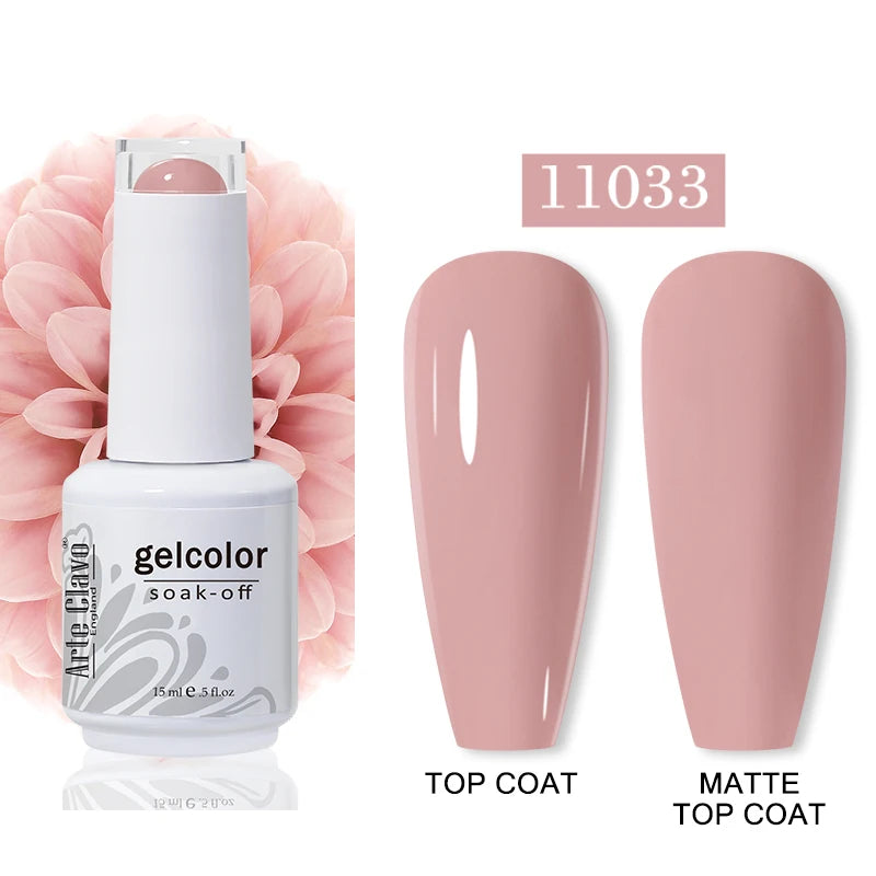 Arte Clavo Autumn Nail Gel Polish Caramel Winter Soak Off UV LED Art