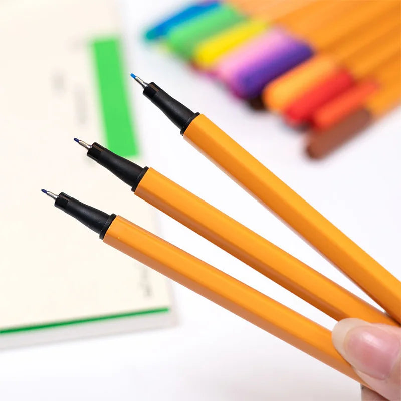 Multicolor Fine Tip Outline Markers for Marking, Sketching, Doodle Outlining & Poster Drawing, Back to School Essentials Qme