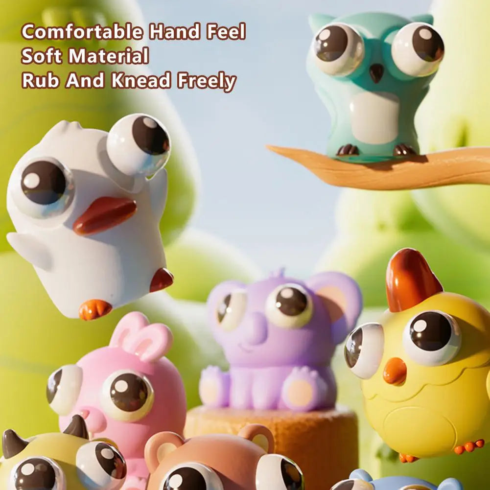 Eye-popping Squeeze Toy Cartoon Animal Sensory Toys Stress Relief Qme