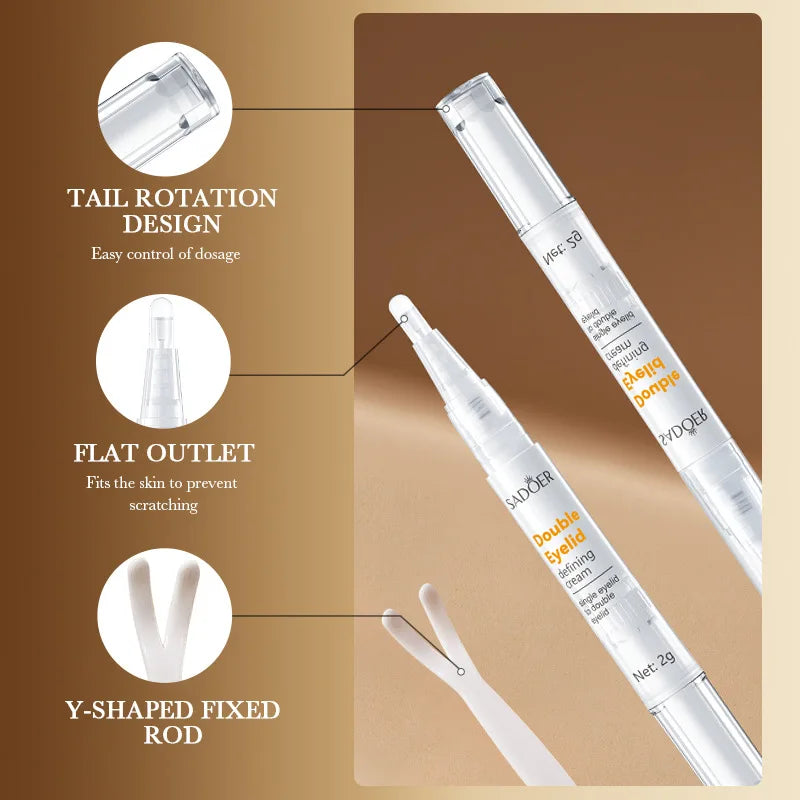 Long-acting Invisible Double Eyelid Shaping Cream Waterproof Quick-drying Magic Big Double Eyelids Styling Cream Makeup Tools Qme