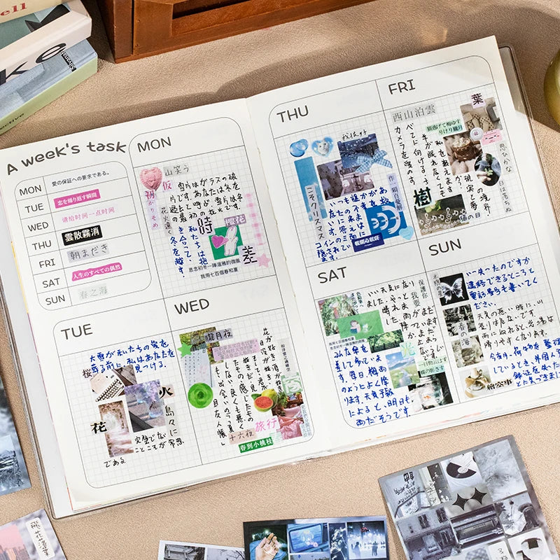 Sticker Pack 20Sheets/Bag Japanese Die-Cut Sticker Pack Handbook Stationery DIY Handmade & Scrapbook Diary Decorative Sticker Qme