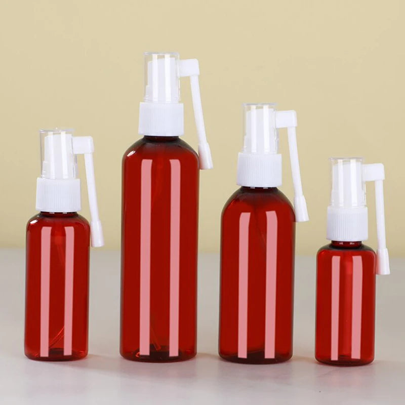 10- PET Spray Bottle Elephant Trunk Nasal Cosmetic Jars Pot Sample Qme