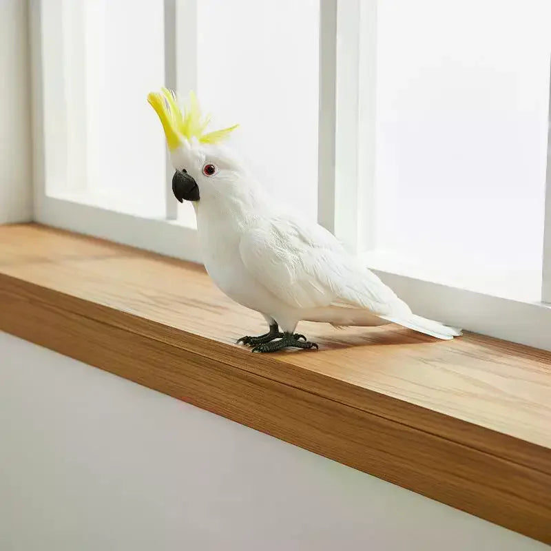 Simulation Parrot Garden Decoration Creative Lawn Figurine Ornament Animal Bird Outdoor Garden Party Prop Decoration Home Qme