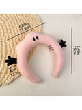 Relax Cartoon Funny Cute Headband Creative Twist Girl's Head Cloud Qme pink