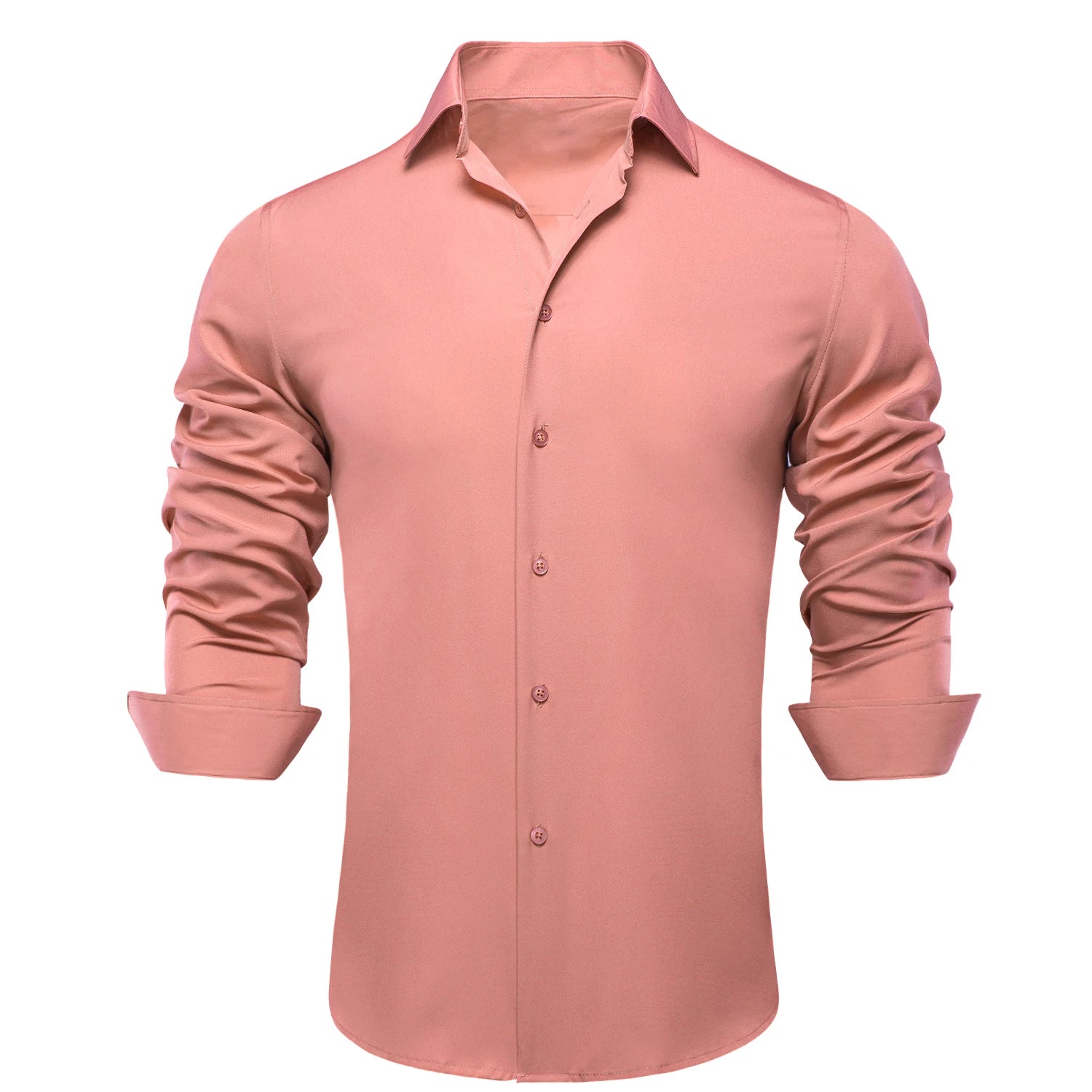 Hi-Tie Jacquard Paisley Light Blue Mens Shirt Long Sleeve Lapel Shirt Blouse Outerwear Wedding Office Breathable Quality Qme