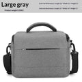 Lightweight Camera Bag Water Resistant Shockproof Padded Interior Qme L Gray