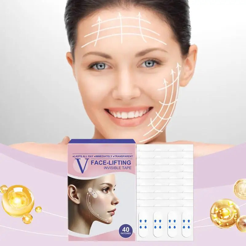 Face Lift Tape Neck Lifting Invisible V-shape Wrinkle Sagging Skin Qme