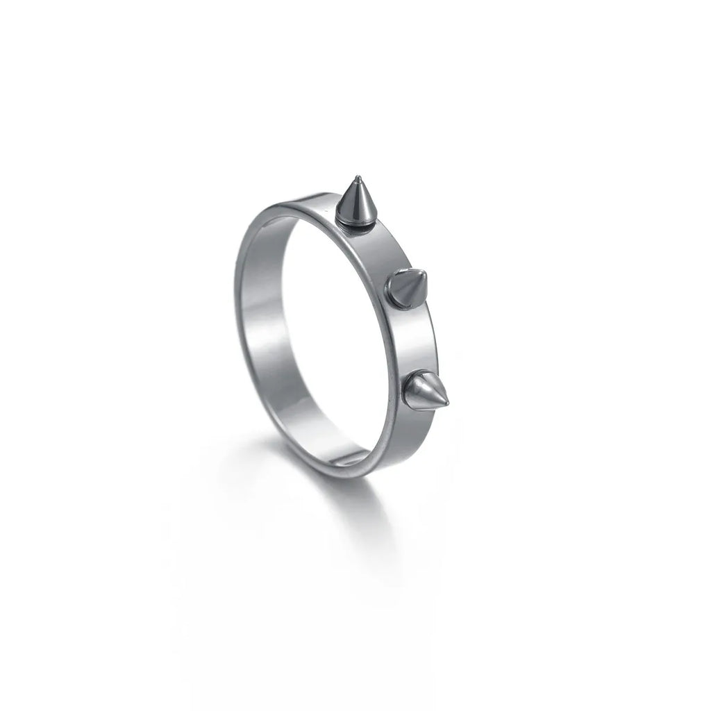 Gothic Stainless Steel Ring Punk Sense of Design Charm Style Men's and Women's Thorn Jewelry Rock Hip Hop Student Rings Jewelry Qme