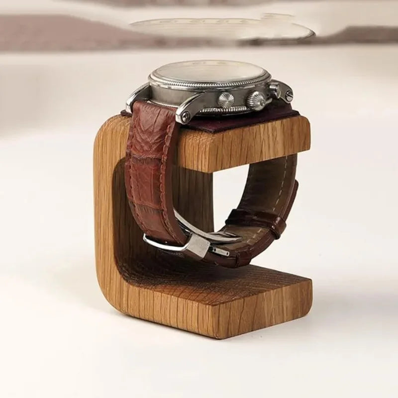 Solid Wood Watch Stand Jewelry Organizer Bracelet Ring Necklace Qme