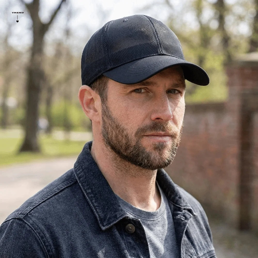 Adjustable Full Mesh Baseball Cap Sun Protection Openwork Quick Dry Baseball Cap Polyester Soild Color Hollow Out Baseball Cap Qme