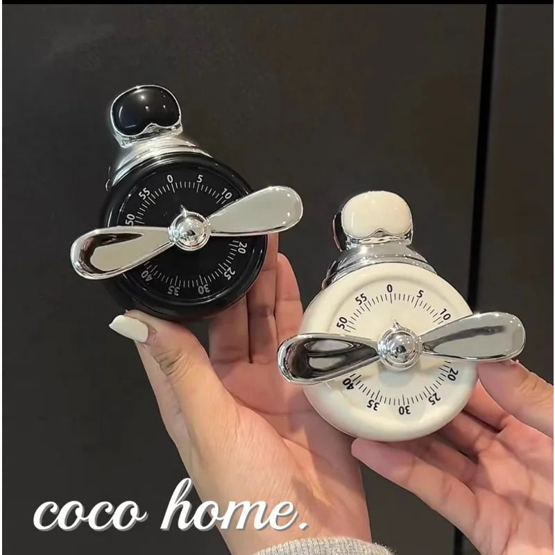Pilot Magnetic Timer Kitchen Mechanical Reminder Cooking Baking Qme