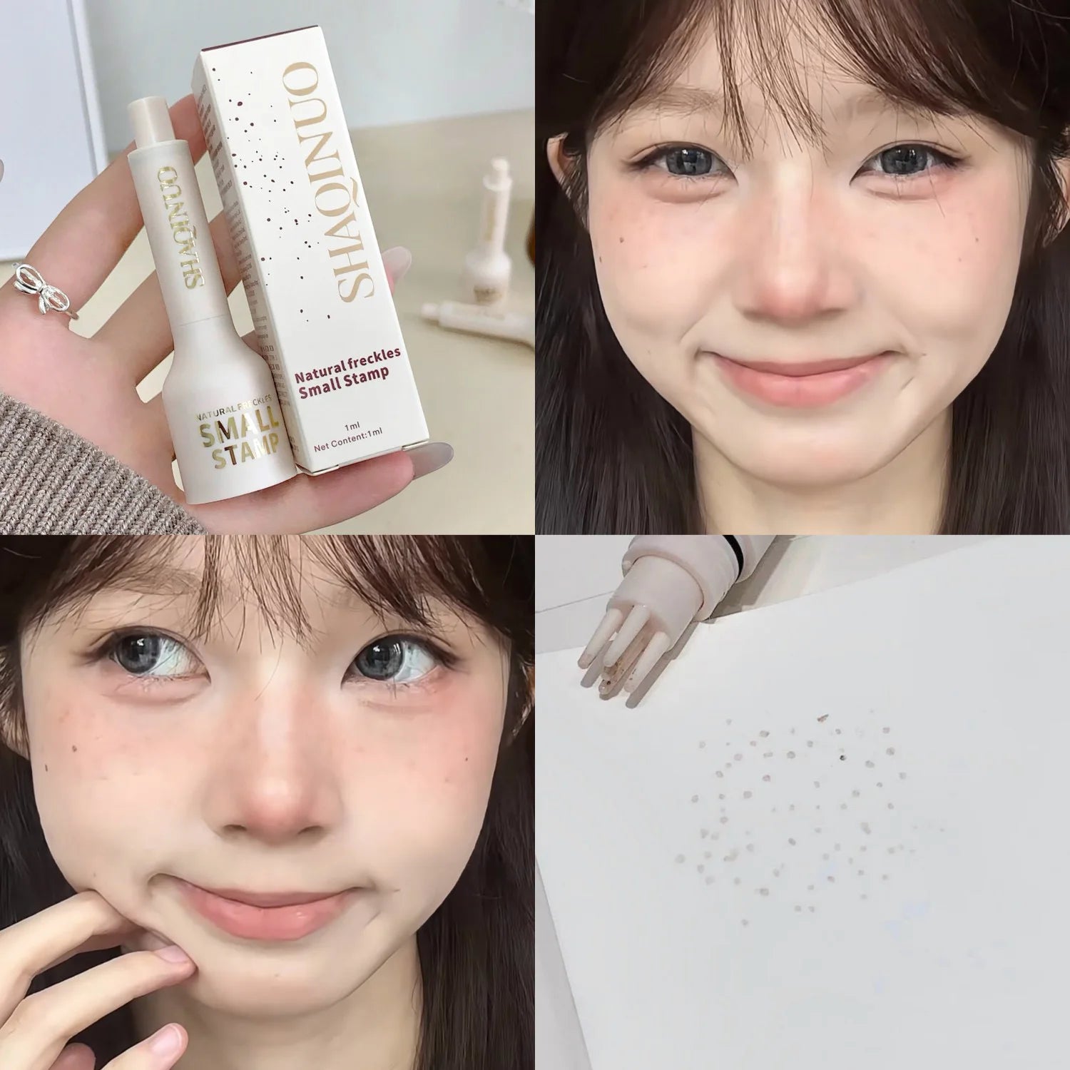 Liquid Air Cushion Freckle Stamp Pen SHAQINUO Five-point Head Natural Qme S9103-01