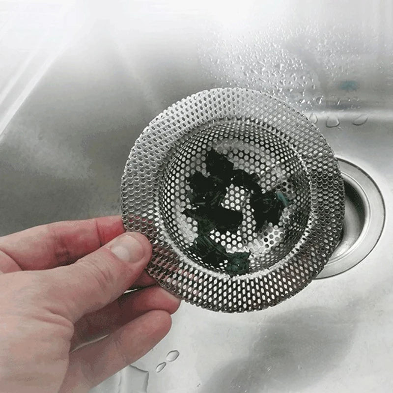 Kitchen Water Sink Filter Sink Mesh Strainer Kitchen Tool Stainless Steel Bathroom Floor Drain Cover Shower Hair Catche Stopper. Qme
