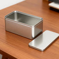 High-Quality Jewelry Necklace Storage Box - Silvery Frosted Texture，Cosmetics Storage Box Qme Silvery