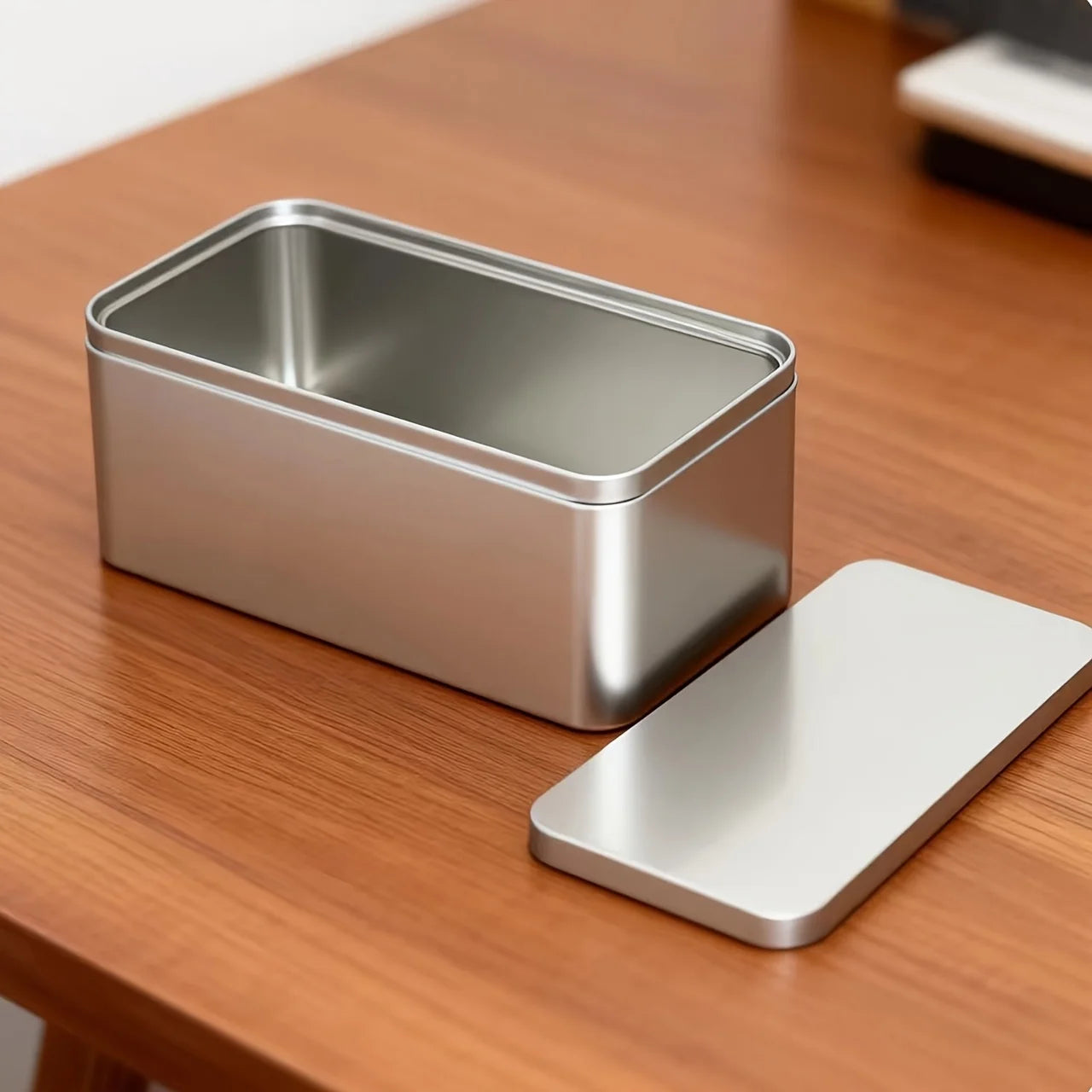 High-Quality Jewelry Necklace Storage Box - Silvery Frosted Texture，Cosmetics Storage Box Qme Silvery
