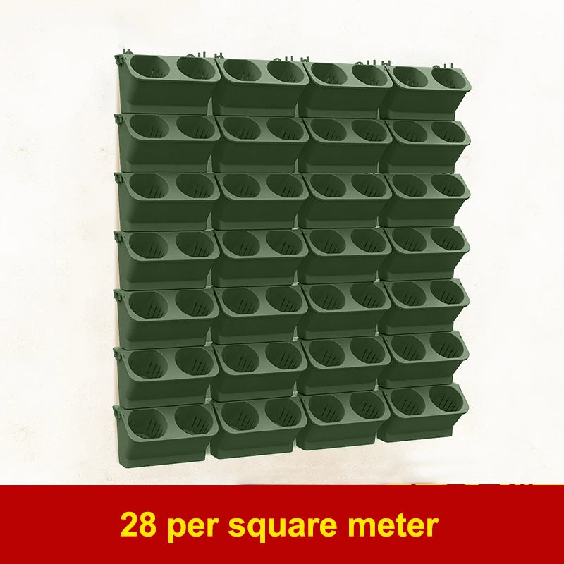 Flower Pot Hanging Vertical Garden Suculent Outdoor Flowerpoter Home Qme