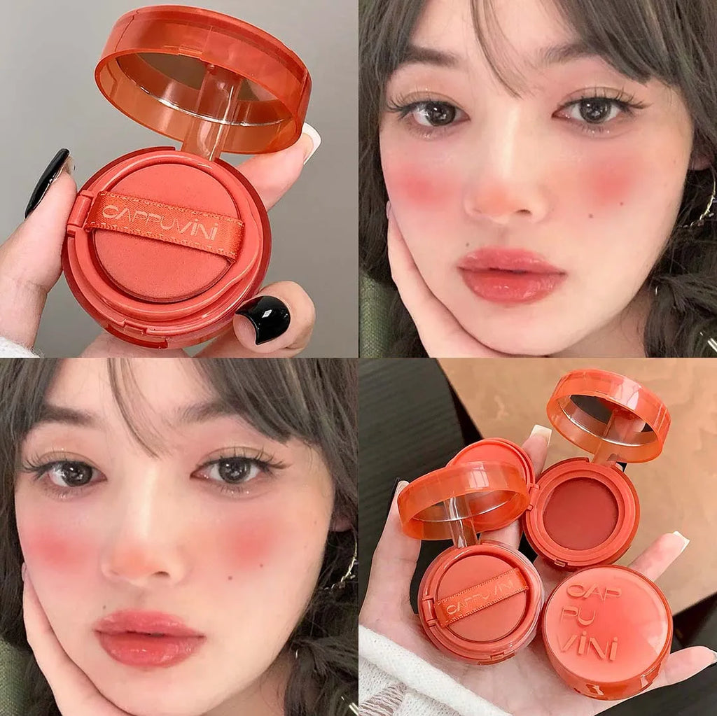 Soft Smooth Blush Cream Mud Pink Rose Brightening Expanding Color Long-lasting Moisturizing Cheek Tint Face Rouge High Pigment Qme