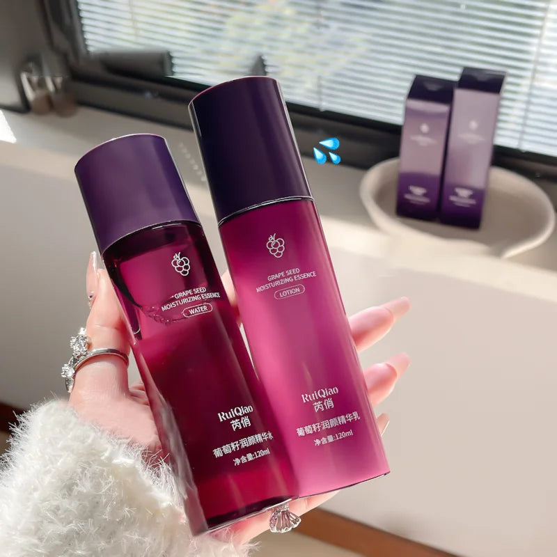 Grape Seed Moisturizing Essence Emulsion Firming Whitening Anti Aging Qme
