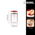 Coffee Beans Vacuum Sealed Tank Transparent Glass Food Storage Jars Qme 1200ML