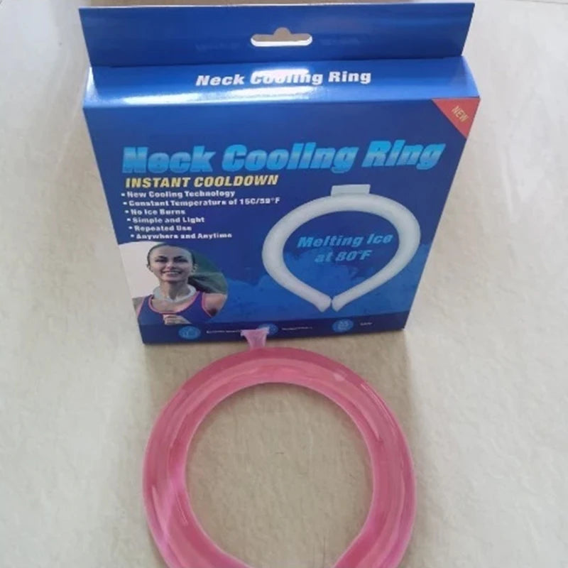 Outdoor Summer Neck Cooler Camping Climbing Cooling Ring Tool Hiking Qme one size pink