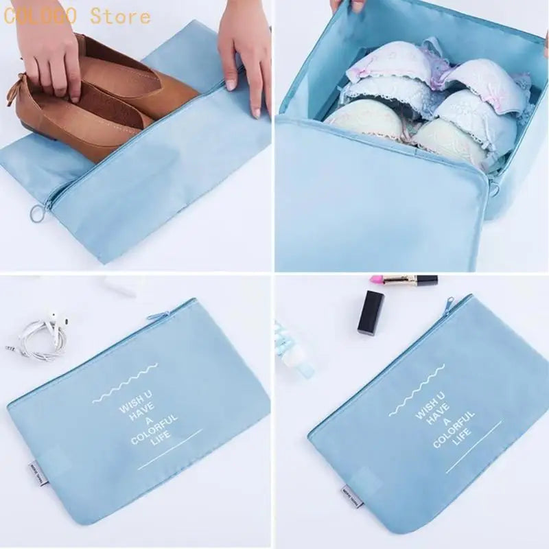 Waterproof Portable Luggage Packing Clothing Packaging Bag 10-Piece Qme