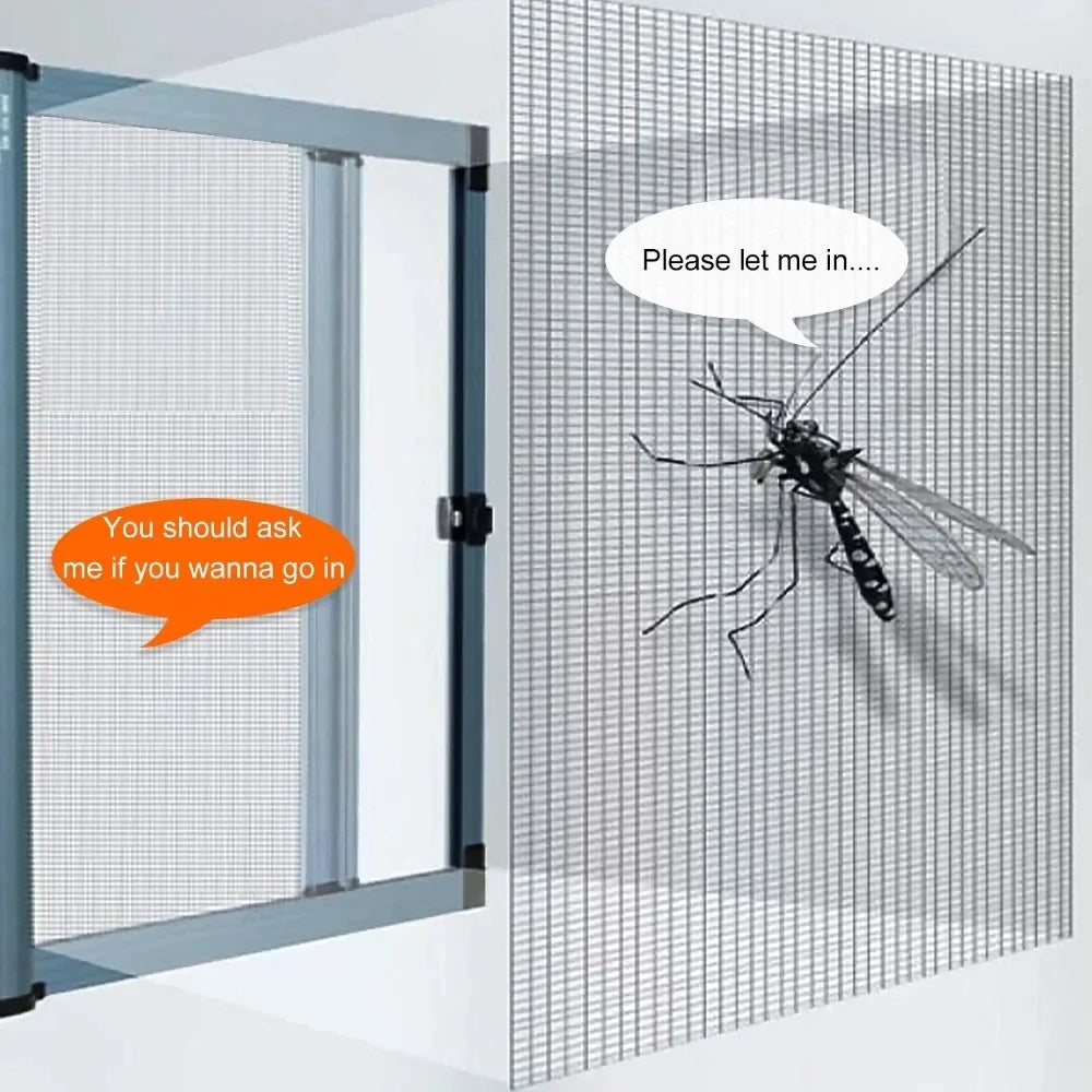 Anti-mosquito Flies Window Screen Encrypted Thick Nylon Invisible Dustproof Insect Prevent Window Mesh Curtain Home Accessories Qme