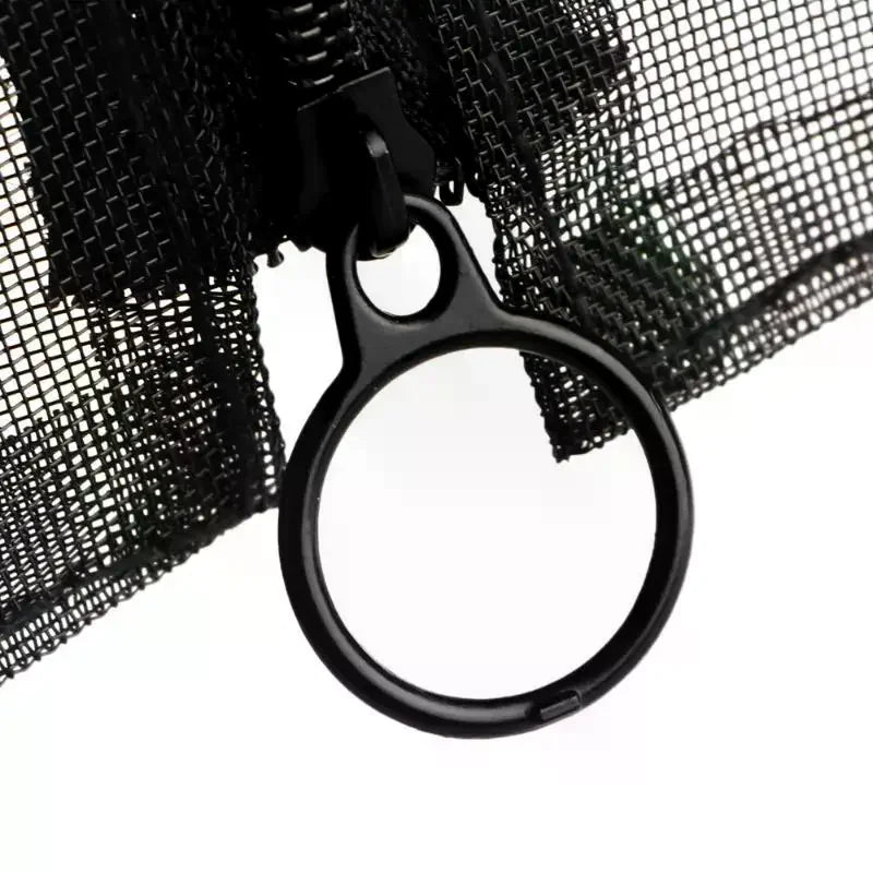 Fashion Clear Beach Tote Bag with Zipper Flower Cartoon Wash Bag Nylon Mesh Transparent Bag Woman Qme