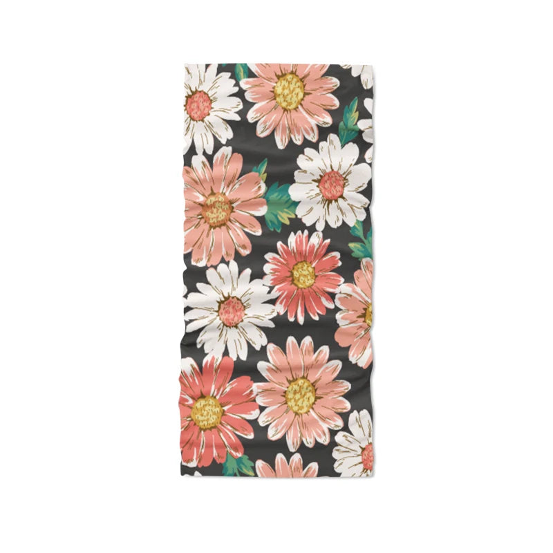 Fashion Daisy Series Headscarf Ladies Outdoor Sweat-wiping Dust-proof Qme style10 One Size >8Y
