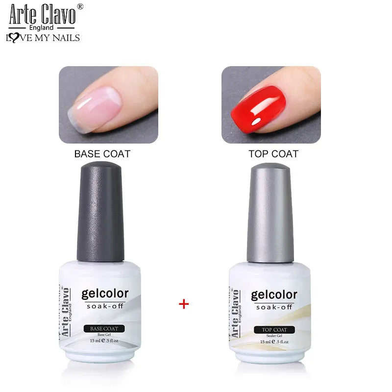 Arte Clavo Jelly Nail Gel Polish Supplies Purple Pink Red Blue Green