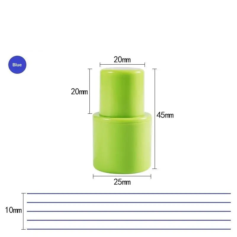 Music Staff Rolling Ink Stamp 5 Line Uniform Pattern Professional Qme Blue
