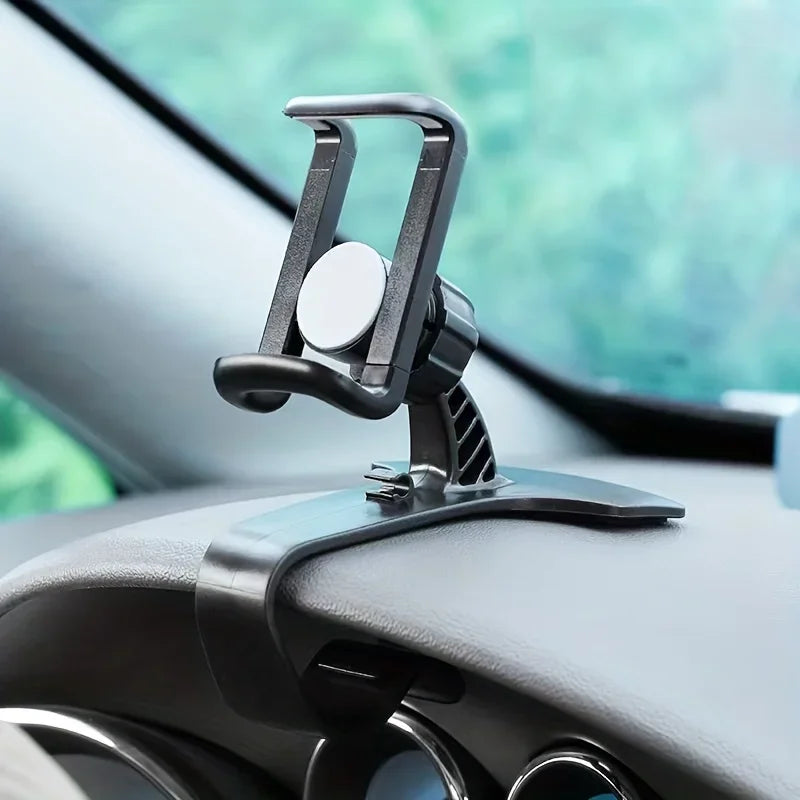 Car Phone Holder Easy Clip Mount Stand Panel Dashboard GPS Navigation Multi-Functional Bracket Holder For IPhone Xiaomi Qme