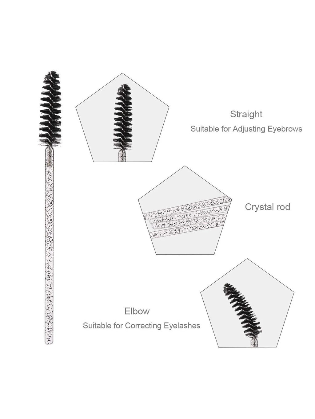 Eyelash Curler Built-in Comb Long-lasting Curled Lashes Travel Qme