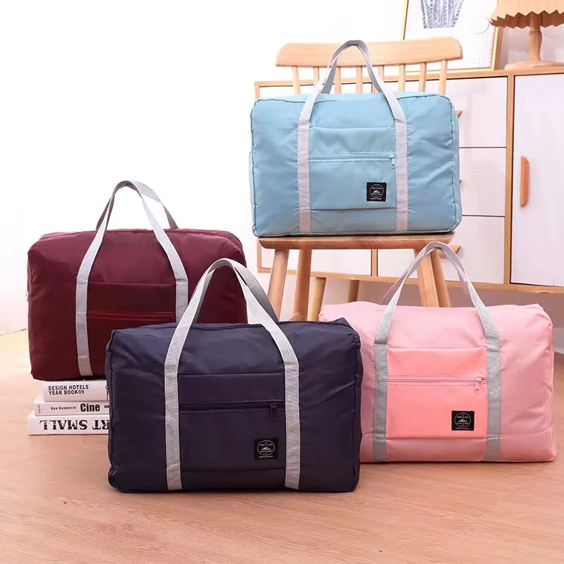 Foldable Travel Airplane Packing Bag Large Capacity Clothes & Quilt Organizer Multifunctional Moving Luggage Sack Qme