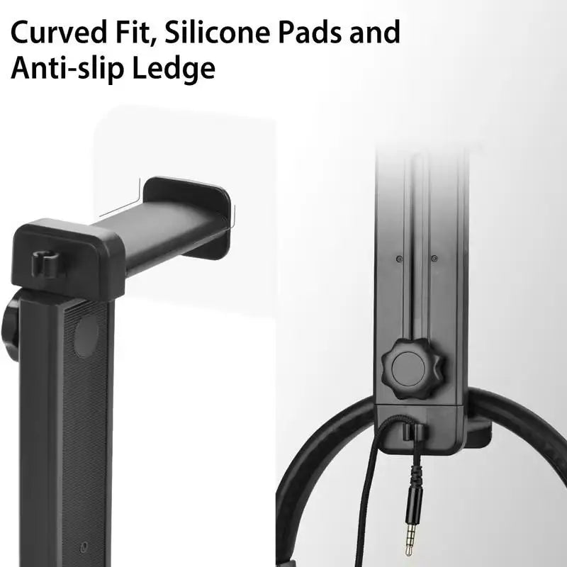 Headphone Stand Organizers Rotatable Extendable Under Desk Clamp Qme