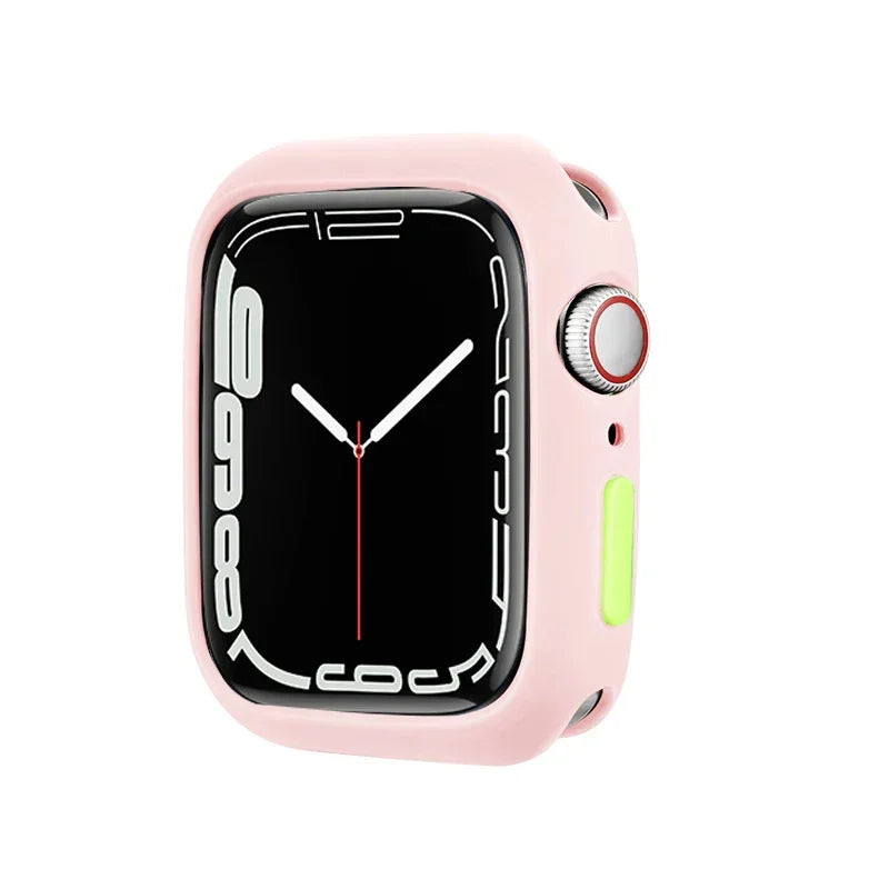 Candy Soft Silicone Case For Apple Watch Cover Ultra 9 8 7 6 Se 45mm 42mm 44mm 40mm 41mm 38mm rubber Protection watch for women Qme
