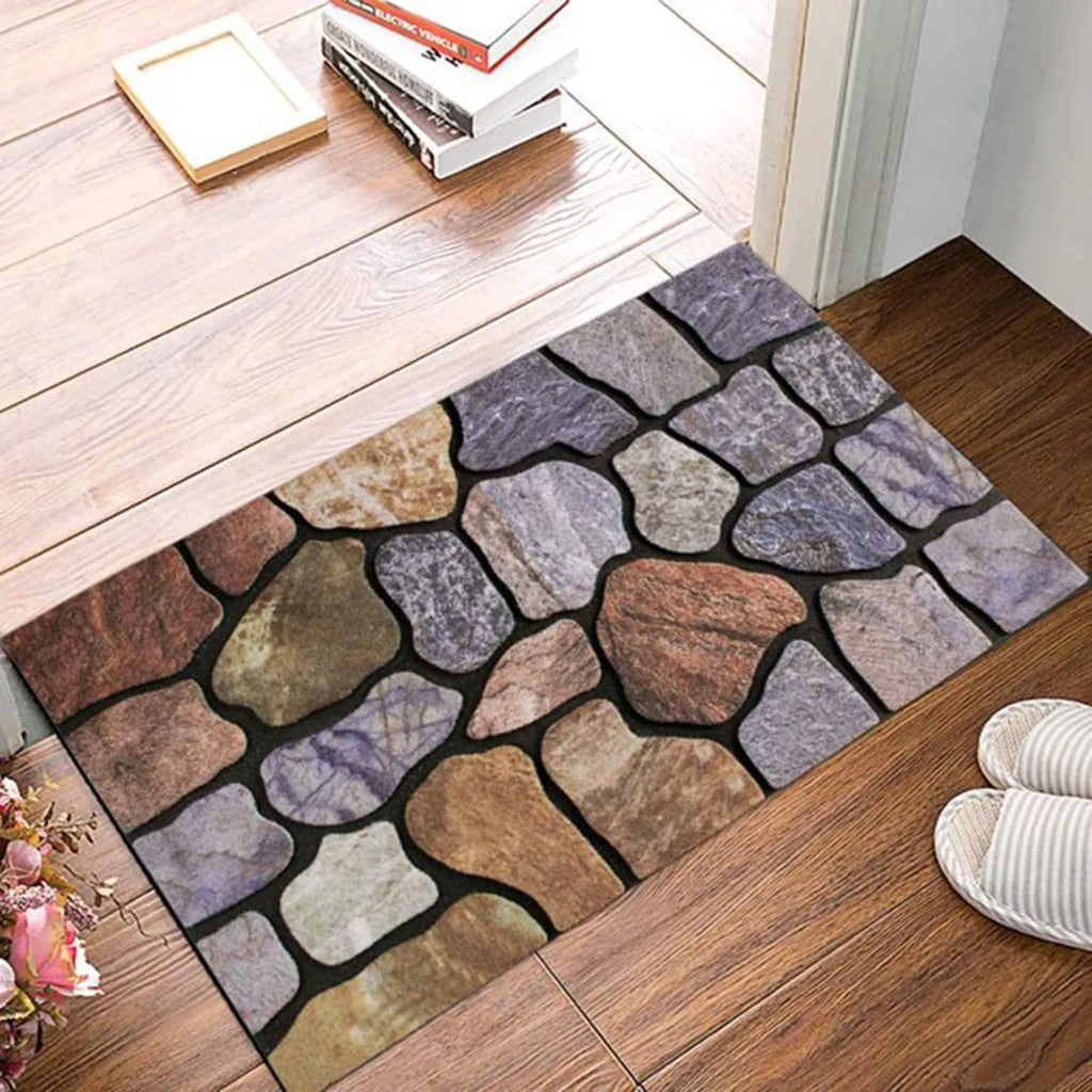 Outdoor Welcome Mat At The Front Door Entrance Non Slip Rubber Doormat Heavy Doormat Shoes Scraper Indoor Low-key Floor Mat Qme