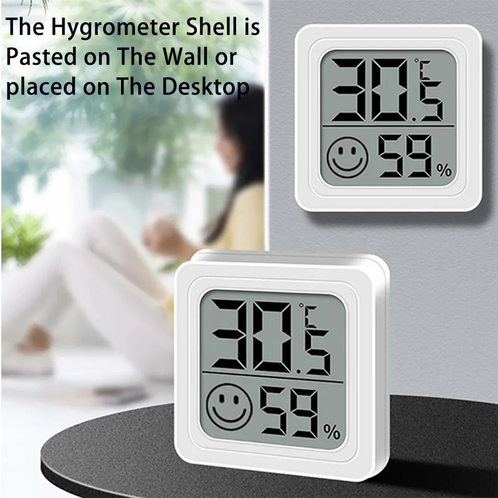 Multi-scene Mini LCD Digital Thermometer Hygrometer Temperature Humidity Meter Sensor Gauge Automatic Monitoring Weather Station Qme