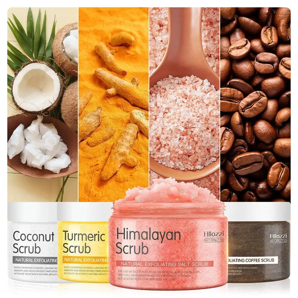 Body Scrub Exfoliating Salt Removes Dead Skin Natural Face Foot Hands Qme