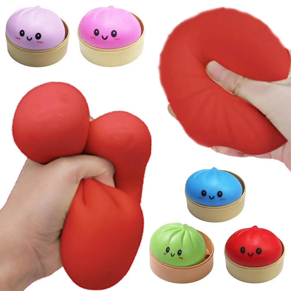 Realistic Giant Steamed Bun Squeezable Toy Simulation Food Squishies Qme