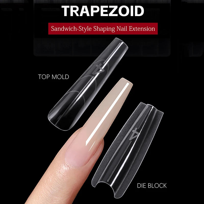 Box Sandwich Dual Nail Forms Oval Extension Form Bottom Quick Qme